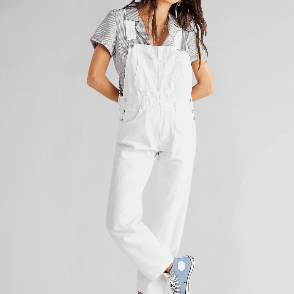 Relaxtic Women's Overalls | Adjustable Cotton Blend, Relaxed Fit, Full-Length 5