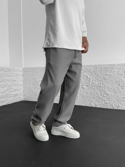 Rive | RIBBED RELAXED FIT TROUSERS