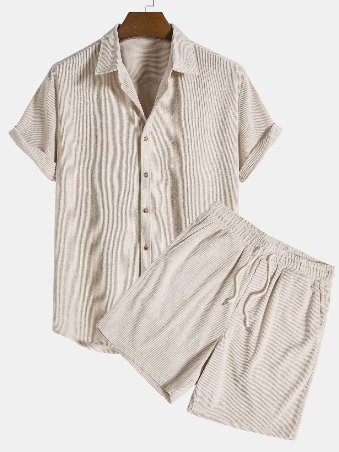 Ribo Men's Co Ord Set | Comfortable Ribbed Fabric, Relaxed Fit 1