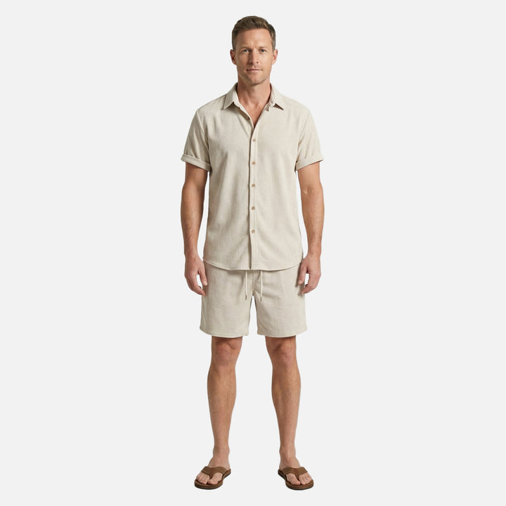 Ribo Men's Co Ord Set | Comfortable Ribbed Fabric, Relaxed Fit 2