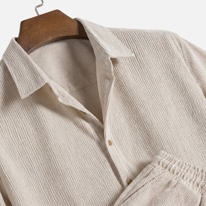 Ribo Men's Co Ord Set | Comfortable Ribbed Fabric, Relaxed Fit 3