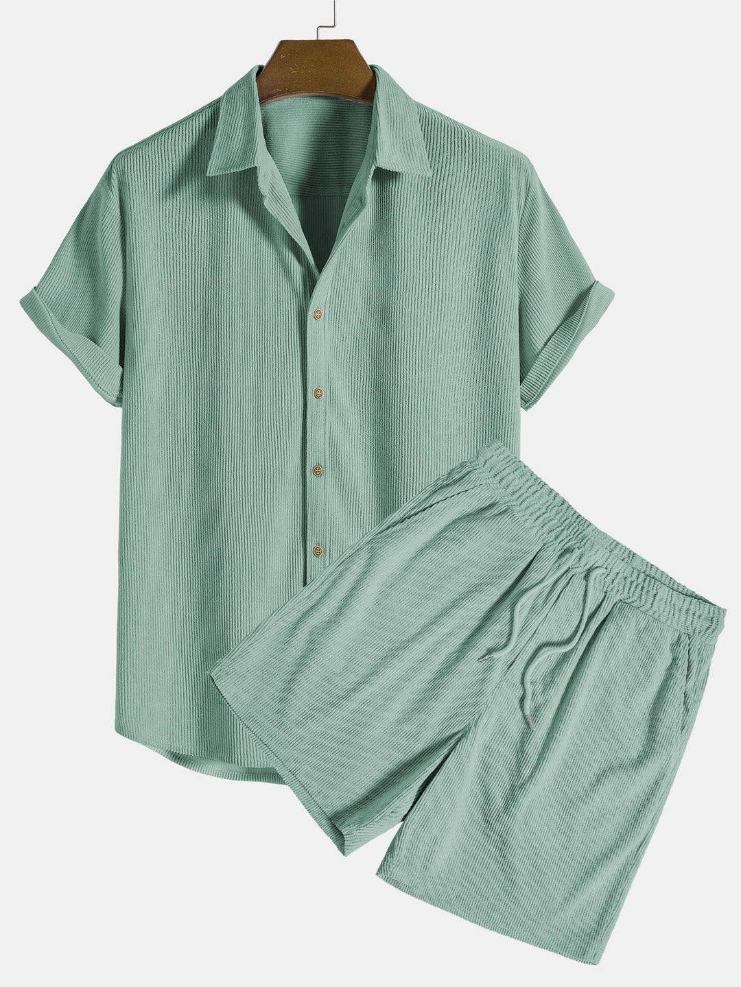 Ribo Men's Co Ord Set | Comfortable Ribbed Fabric, Relaxed Fit 4