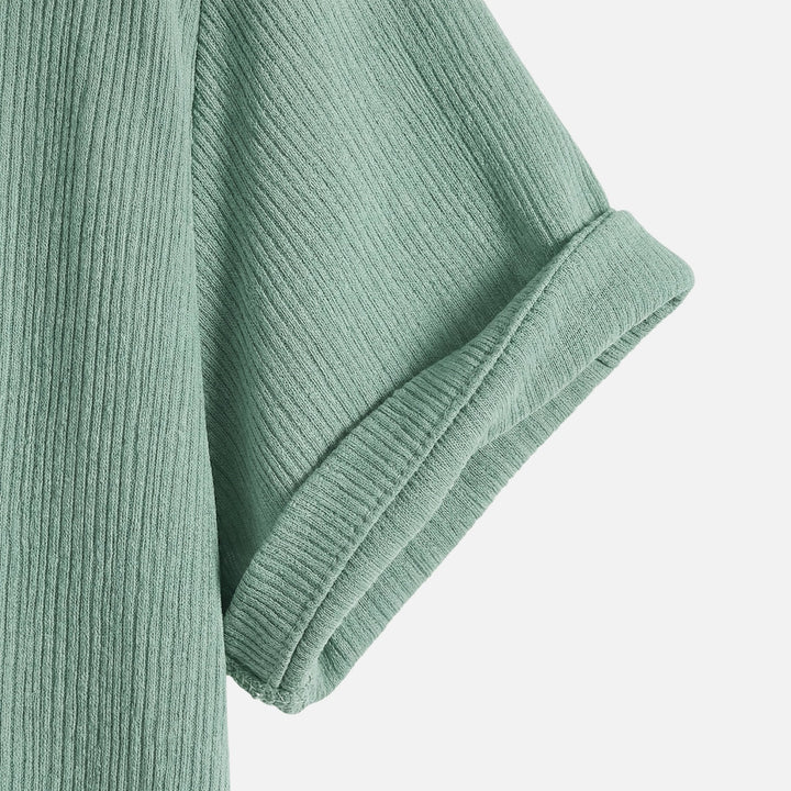 Ribo Men's Co Ord Set | Comfortable Ribbed Fabric, Relaxed Fit 6