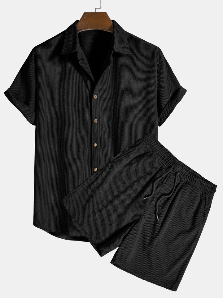 Ribo Men's Co Ord Set | Comfortable Ribbed Fabric, Relaxed Fit 7