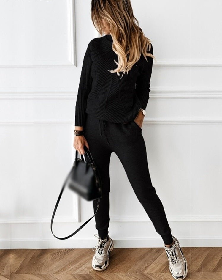Rina Tracksuit | Ribbed Knit, Fitted Silhouette 3