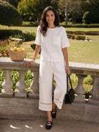 Riva Women's Top | 100% Linen, Drop Shoulder, Boxy Fit 2