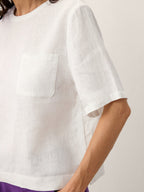 Riva Women's Top | 100% Linen, Drop Shoulder, Boxy Fit 4