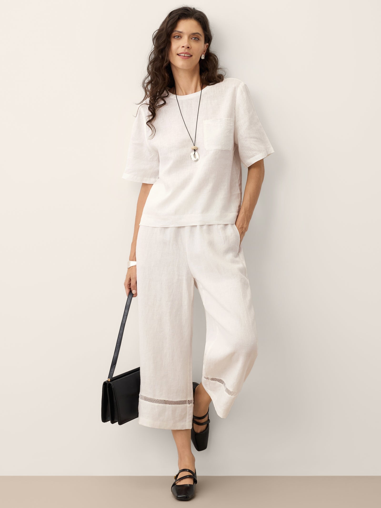 Riva Women's Top | 100% Linen, Drop Shoulder, Boxy Fit 7