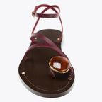 Riviera Sandals | Rhinestone-Embellished, Adjustable Ankle Strap 1