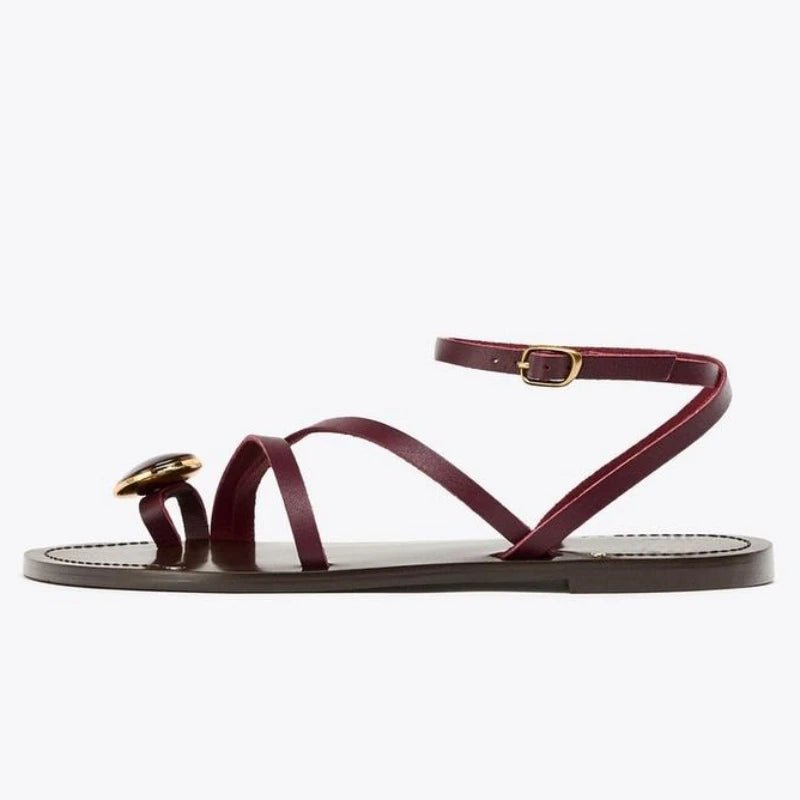 Riviera Sandals | Rhinestone-Embellished, Adjustable Ankle Strap 2