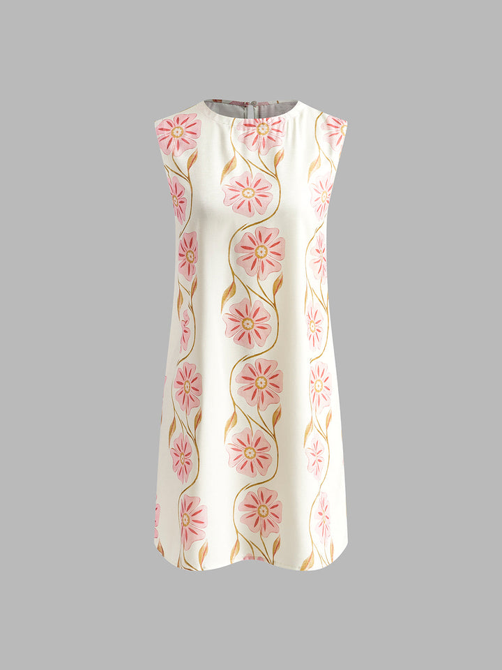 Rosa Womens Dress | Sleeveless, Romantic Print, Woven Fabric 4