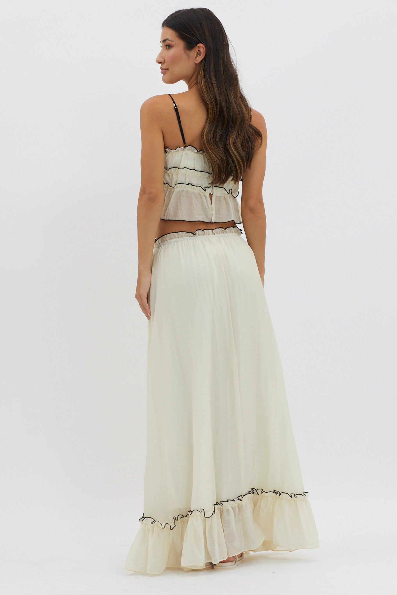 Roxy Summer Set | Boho Crop Top & Maxi Skirt, Adjustable Fit 6