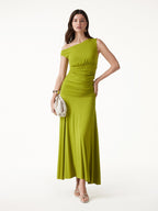 Roxy Women's Set | Soft Ruched Bra Top & A-Line Maxi Skirt 0