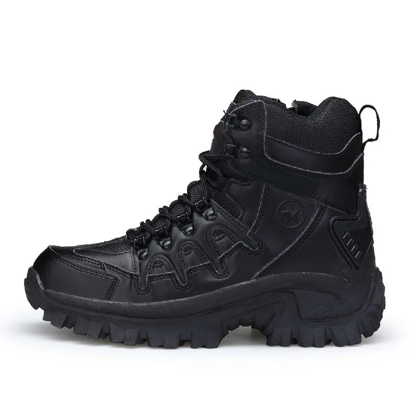Rugged Hiking Boots for Men | Waterproof Leather, Shock Absorption 1