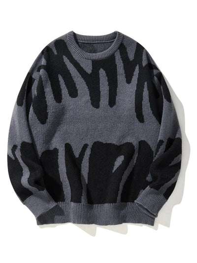 RONAN - CONTRAST KNIT MEN'S PULLOVER