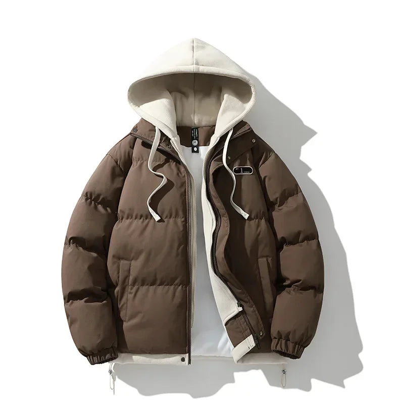 Women's Two-Piece Winter Jacket, Waterproof Shell, Adjustable Hood