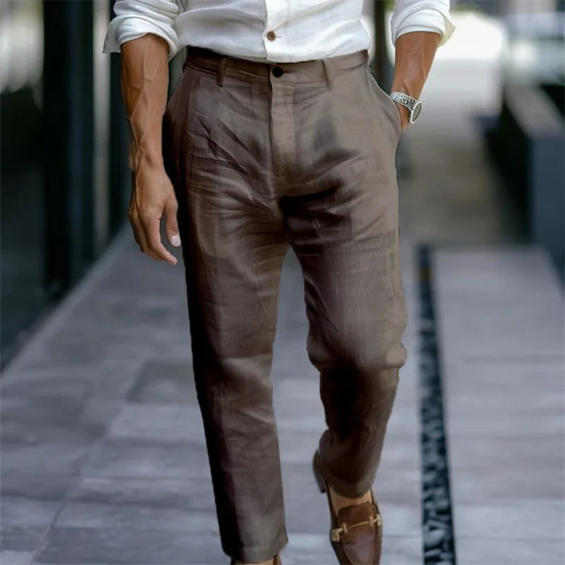 Élian™ – The Elegant & Breathable Men’s Linen Summer Trousers