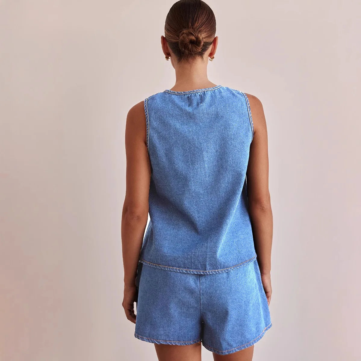 Doretta | Denim Tie Set