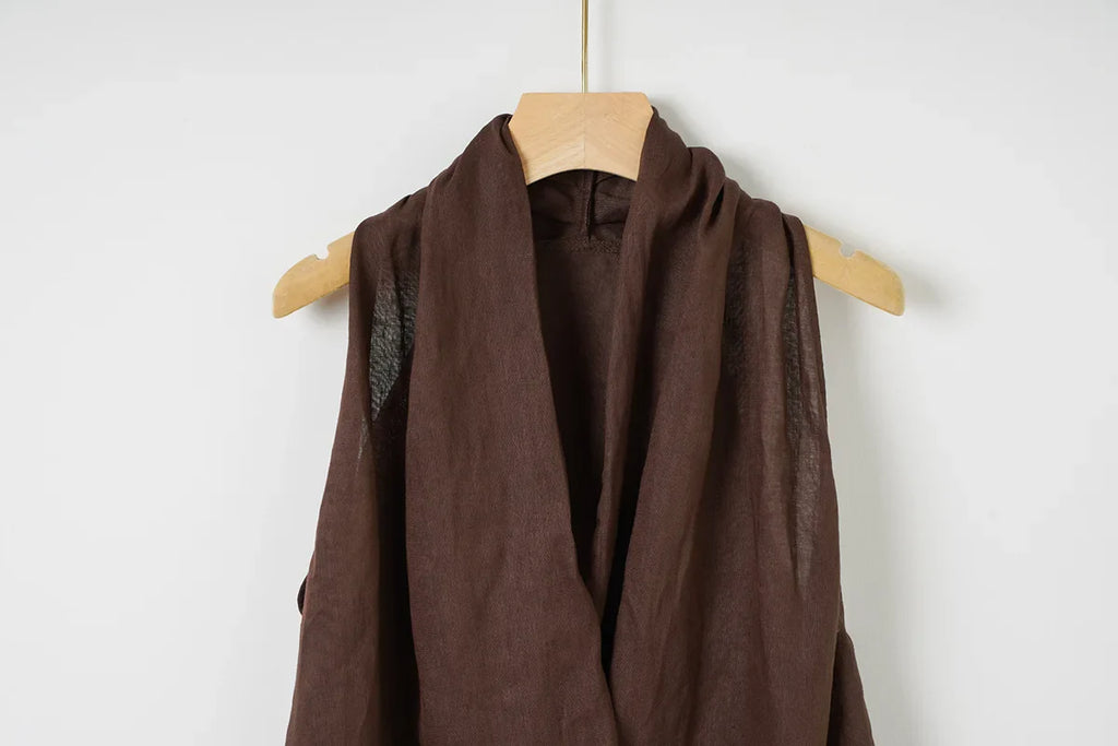 Valienne | Drape Linen Vest