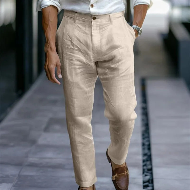 Élian™ – The Elegant & Breathable Men’s Linen Summer Trousers