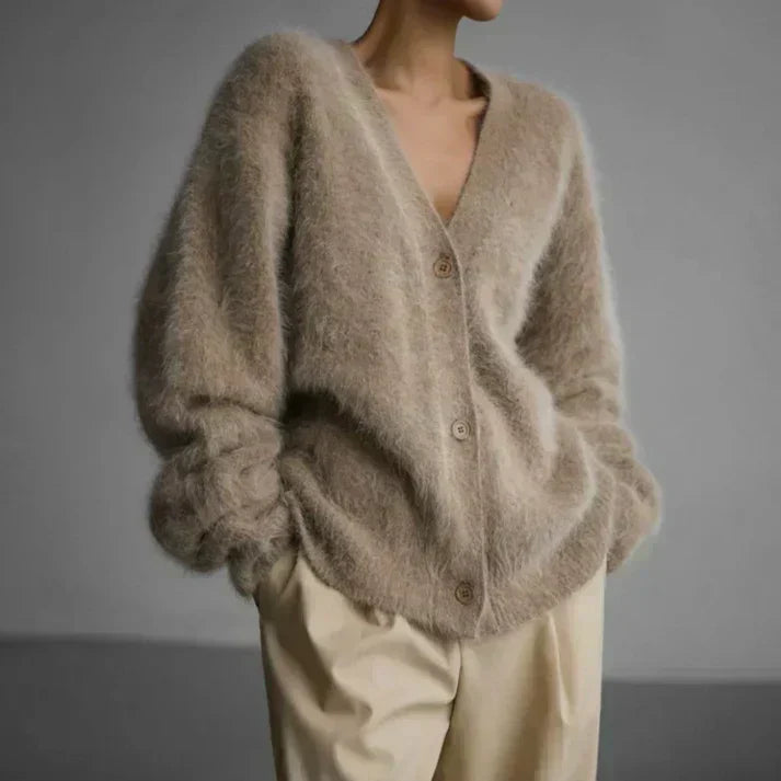 Perry Oversized Sweater for Women in soft-touch fabric, featuring a cozy fit perfect for casual outings and lounging at home. - 1
