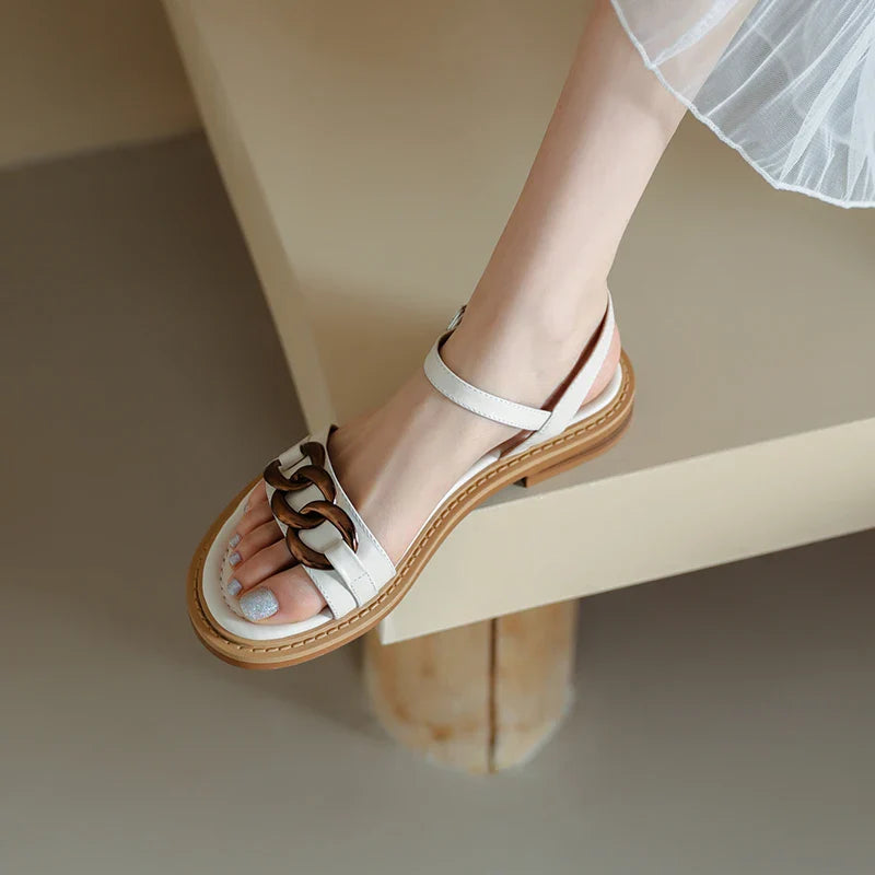 Catania | Leather Chain Sandal