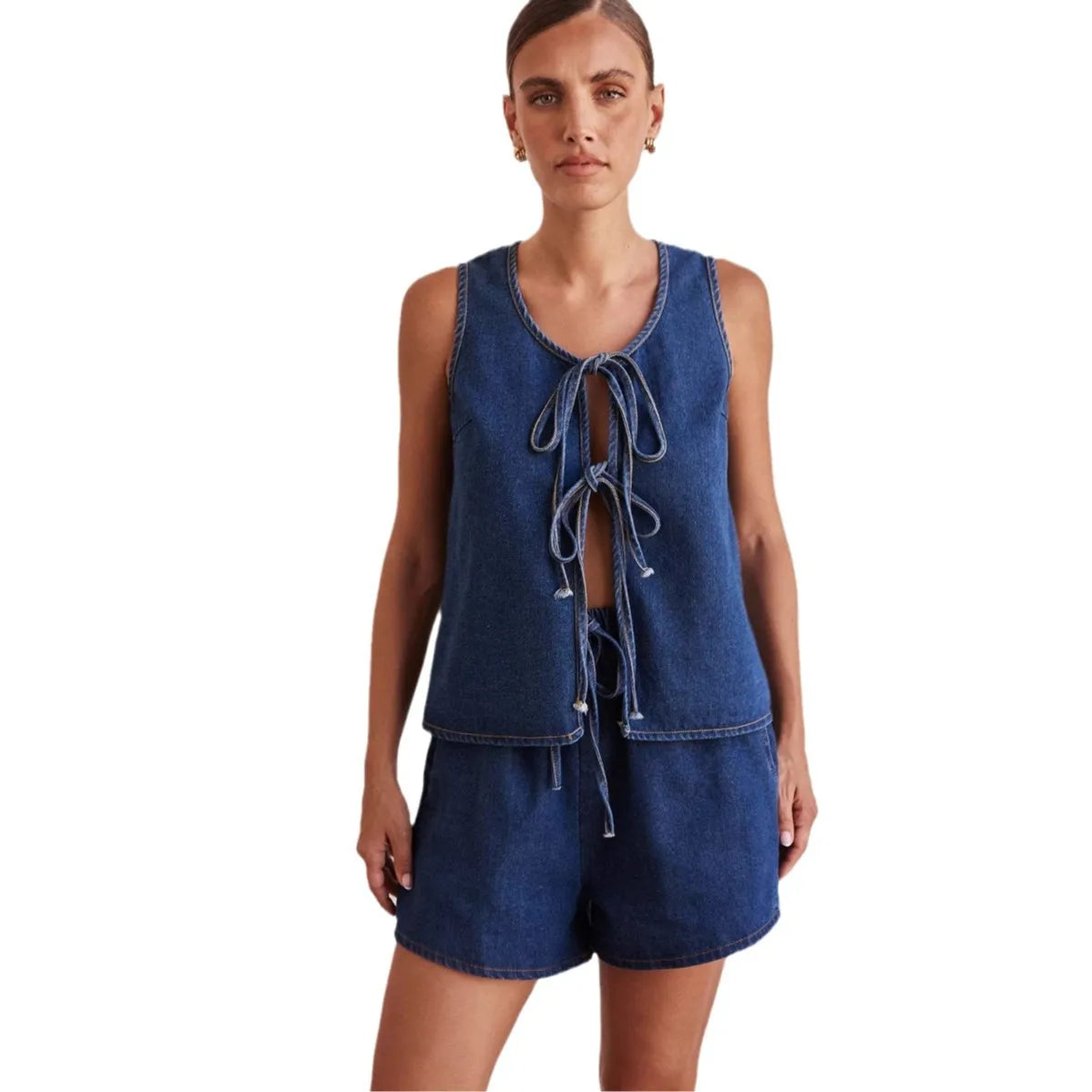 Doretta | Denim Tie Set