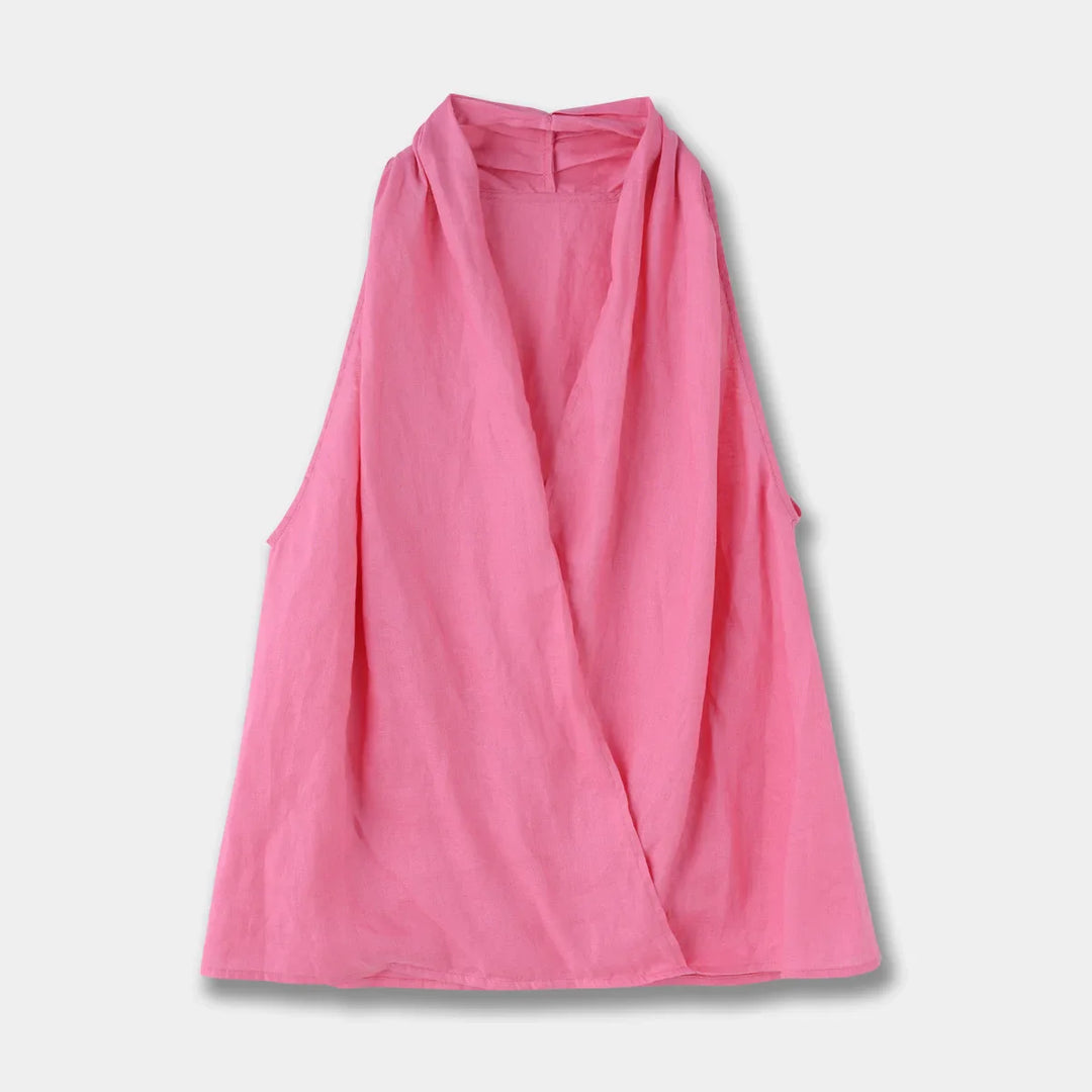 Valienne | Drape Linen Vest