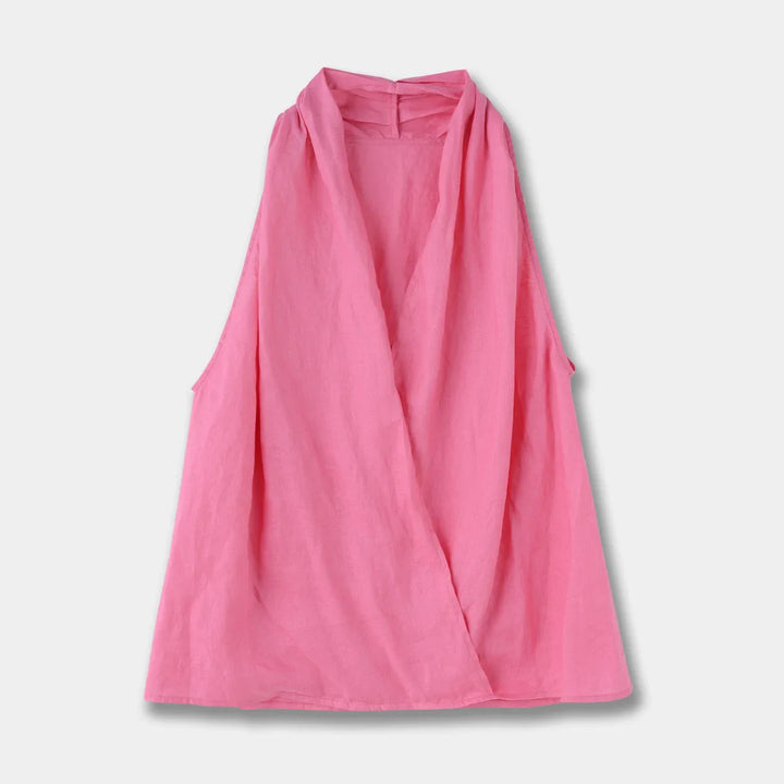 Valienne | Drape Linen Vest
