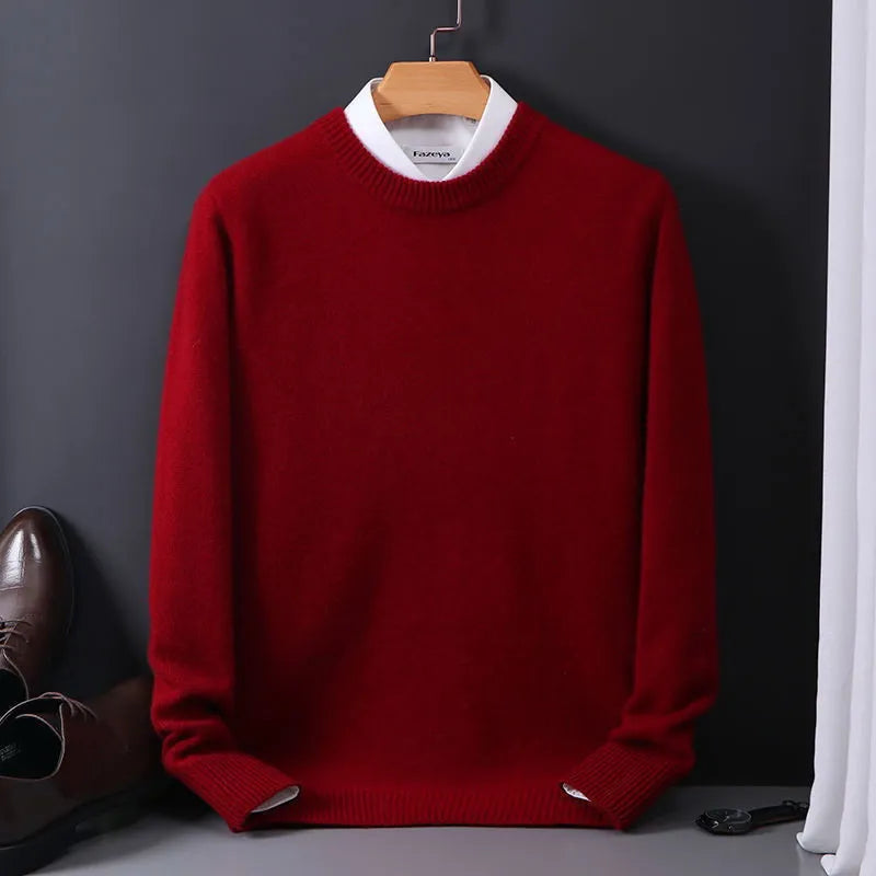 Alessio Men’s Sweater in premium soft knit, featuring a stylish slim fit design perfect for casual or formal occasions. - 9