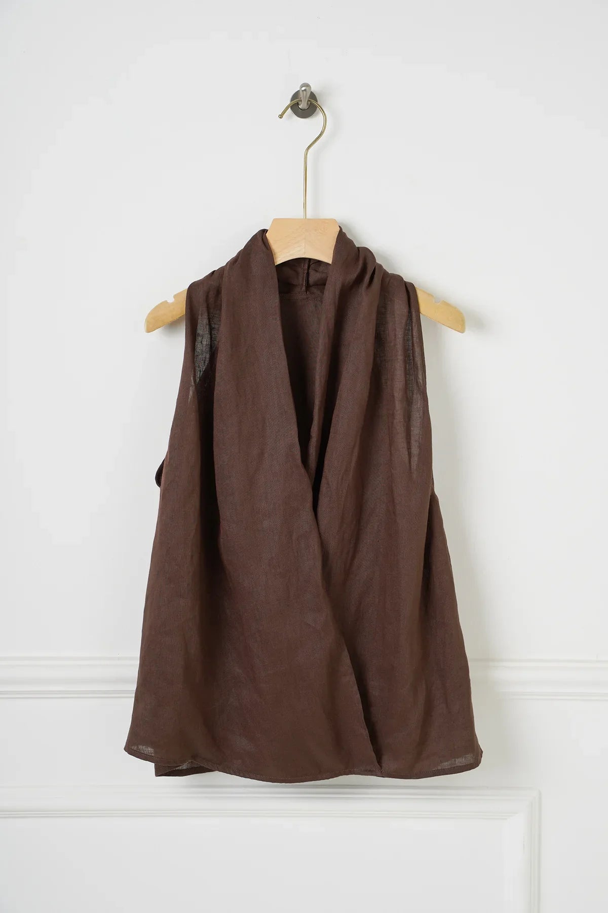 Valienne | Drape Linen Vest