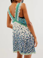 Sienna | Lace-Trim Floral Mini Dress