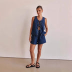 Doretta | Denim Tie Set