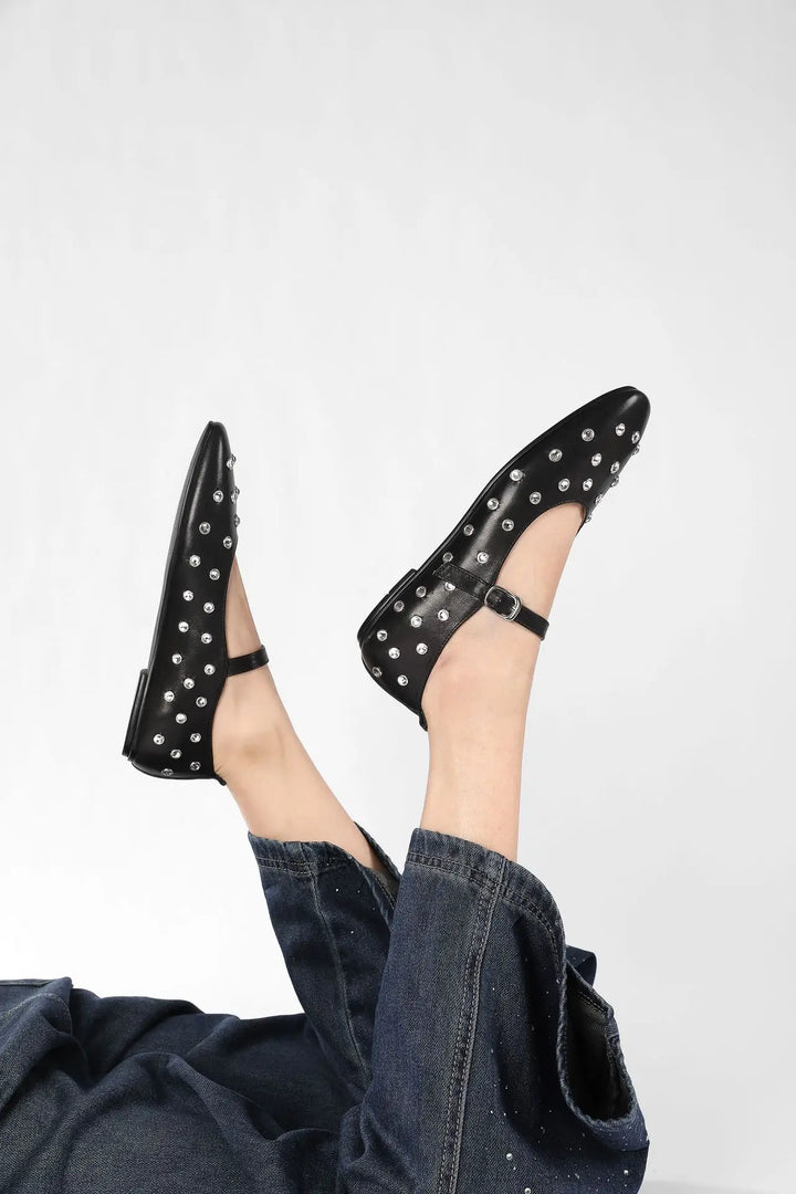 Evelyna | Studded Mary Janes