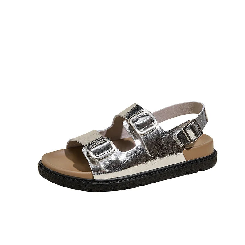 Andrea | Rose Strap Sandals