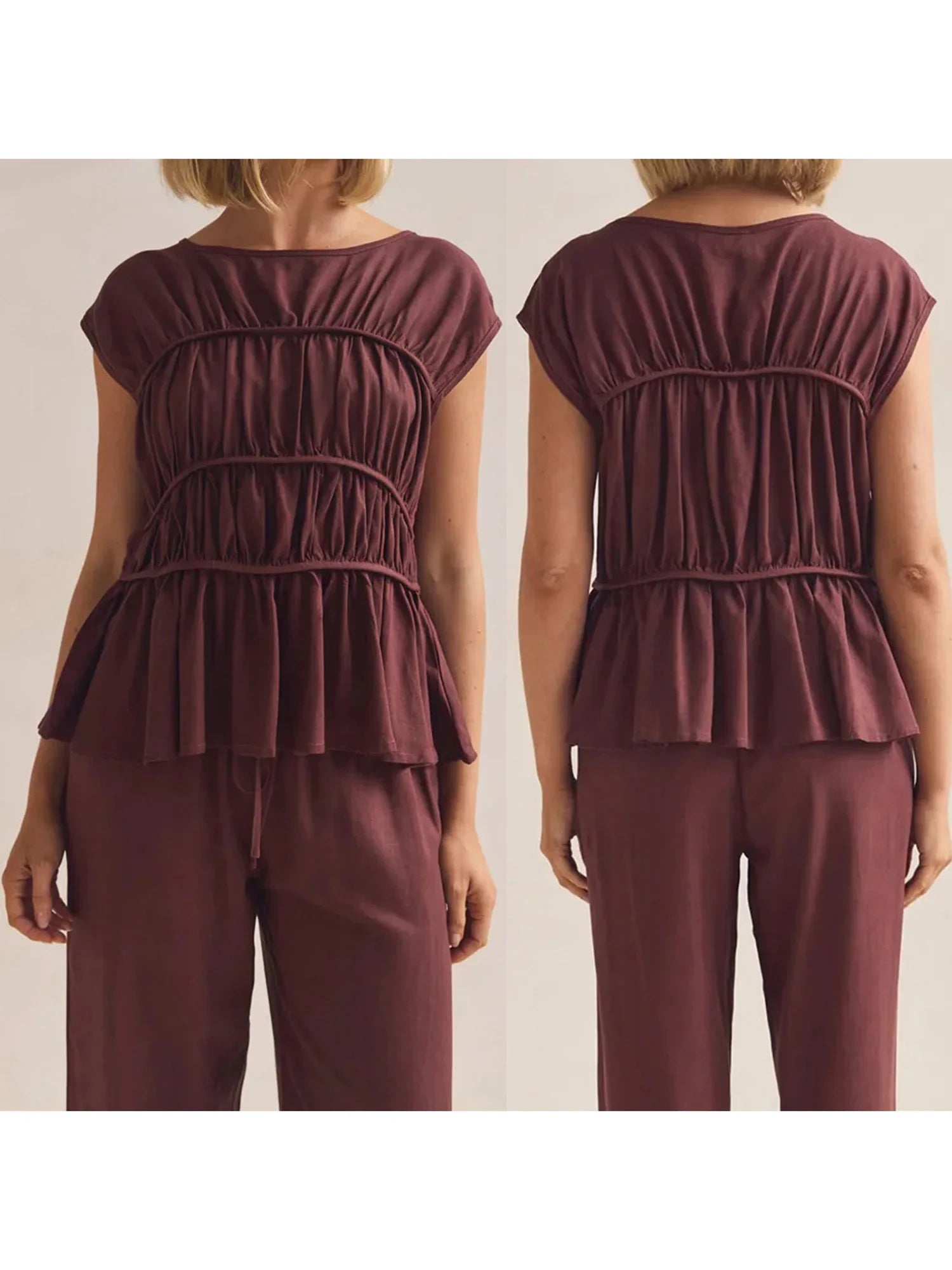 Dashi | Peplum Top