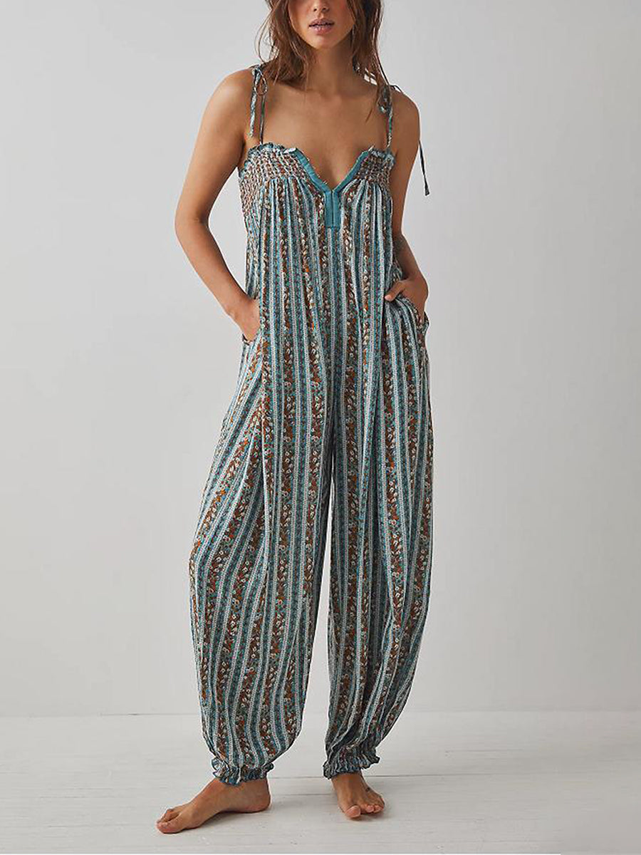 Elysian Boho Jumpsuit Women | Lightweight, Relaxed Fit, Wide-Leg Silhouette - 6
