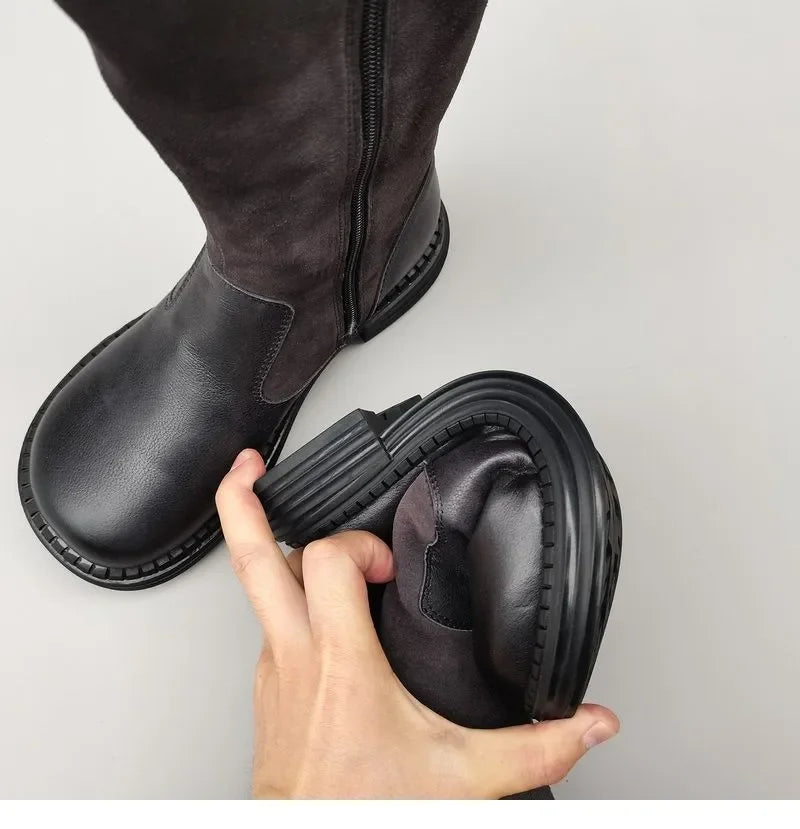 Aubrey | Shearling Riding Boots