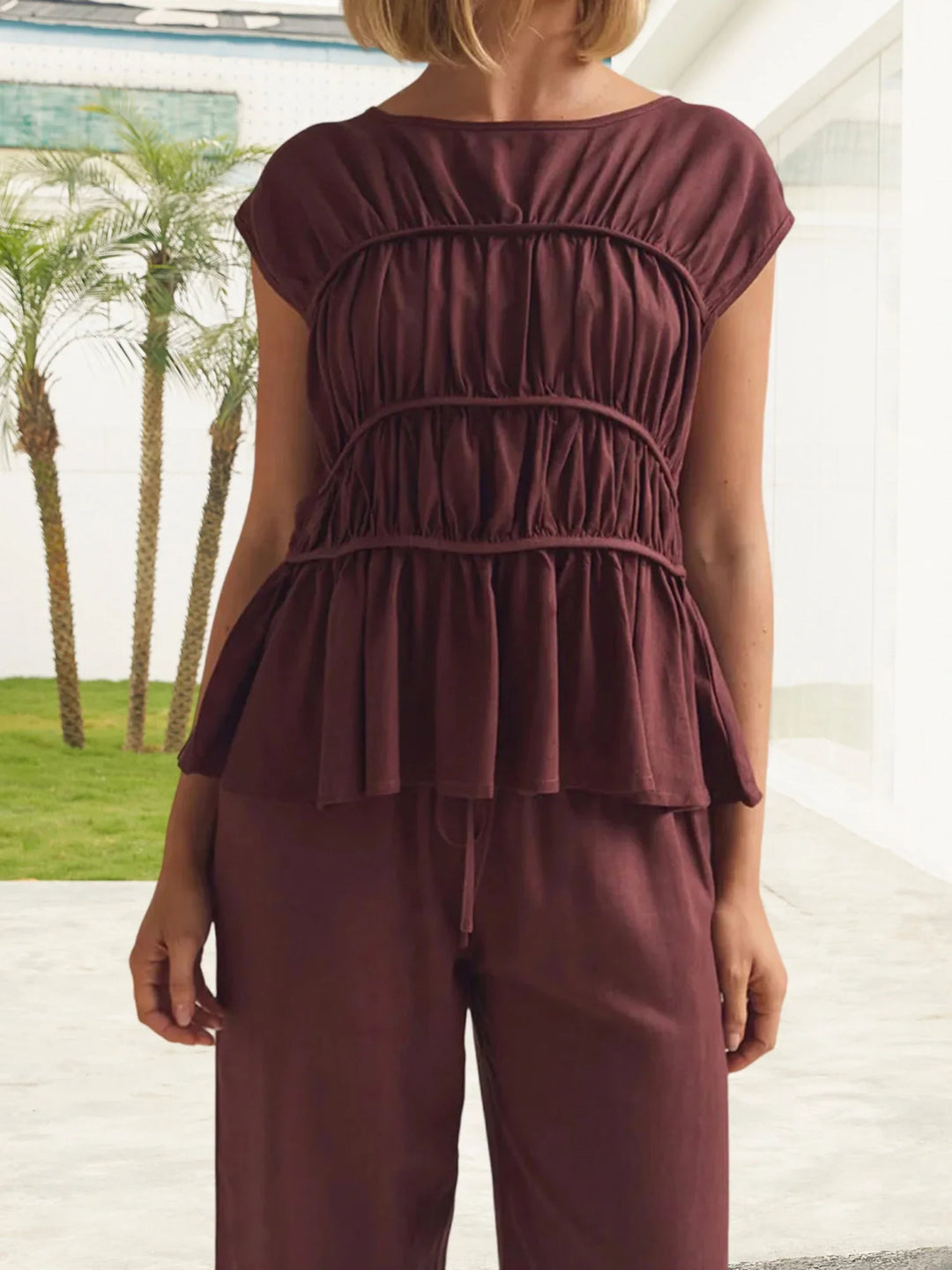 Dashi | Peplum Top