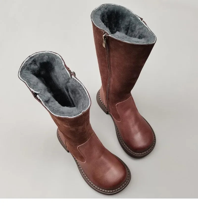 Aubrey | Shearling Riding Boots