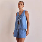 Doretta | Denim Tie Set