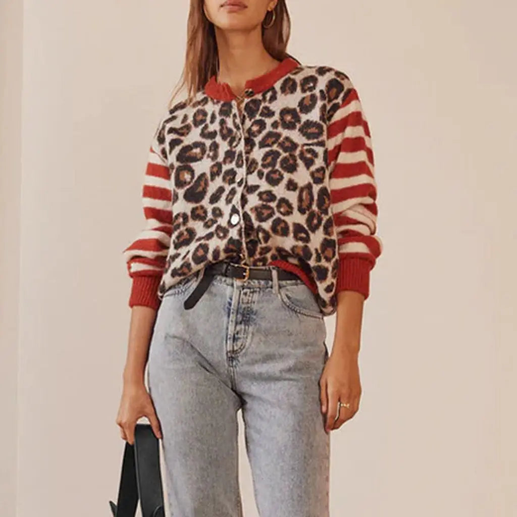 Chloe | Leopard Striped Top