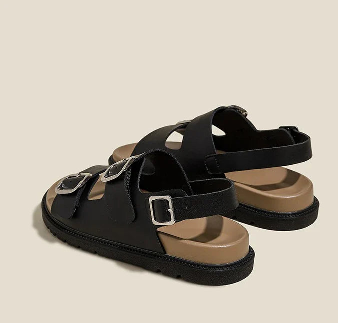 Andrea | Rose Strap Sandals