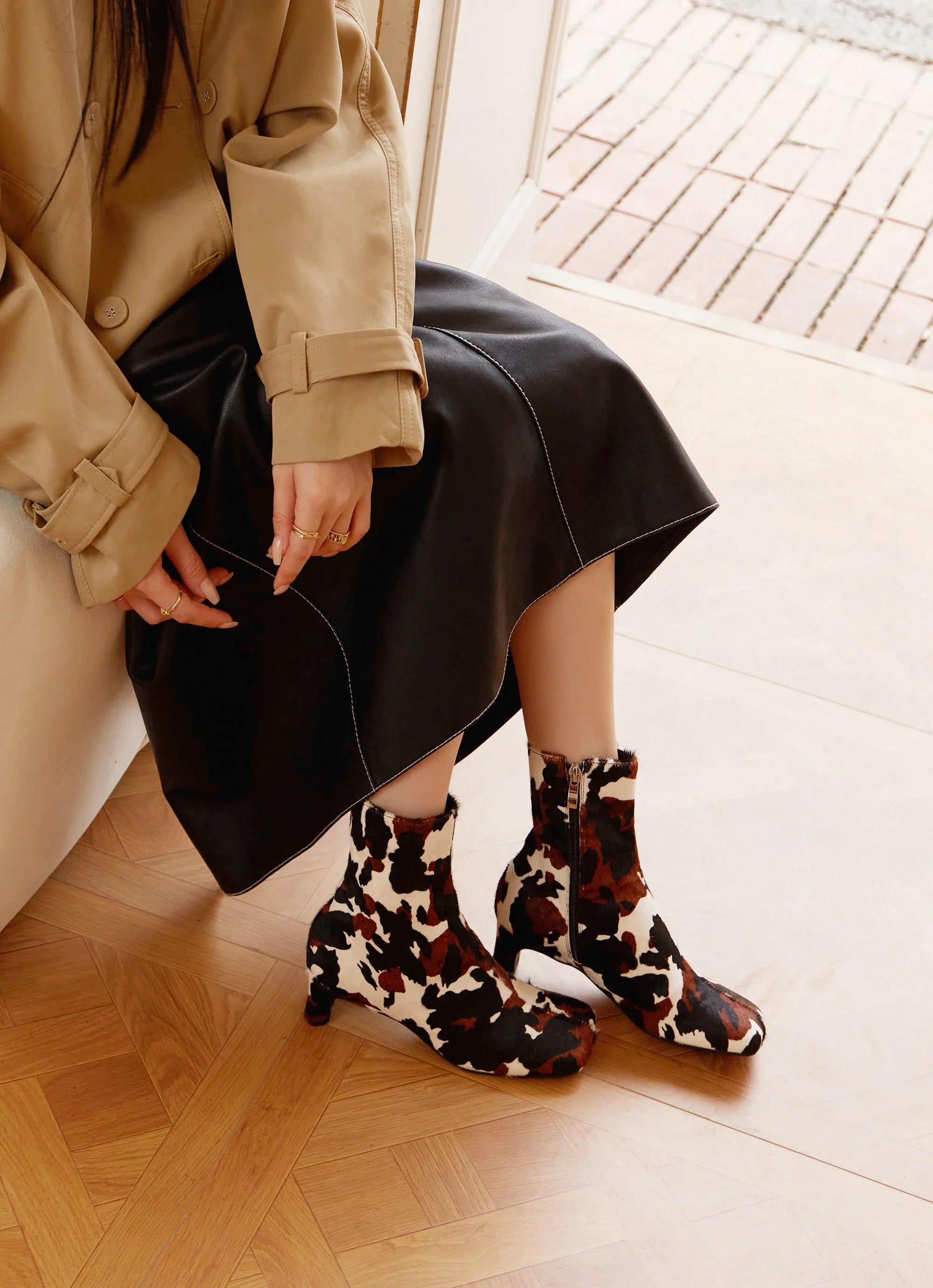 Anke | Sutton Calf Hair Ankle Boots