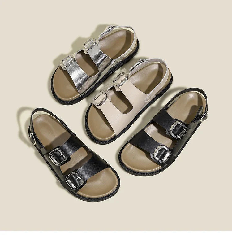 Andrea | Rose Strap Sandals