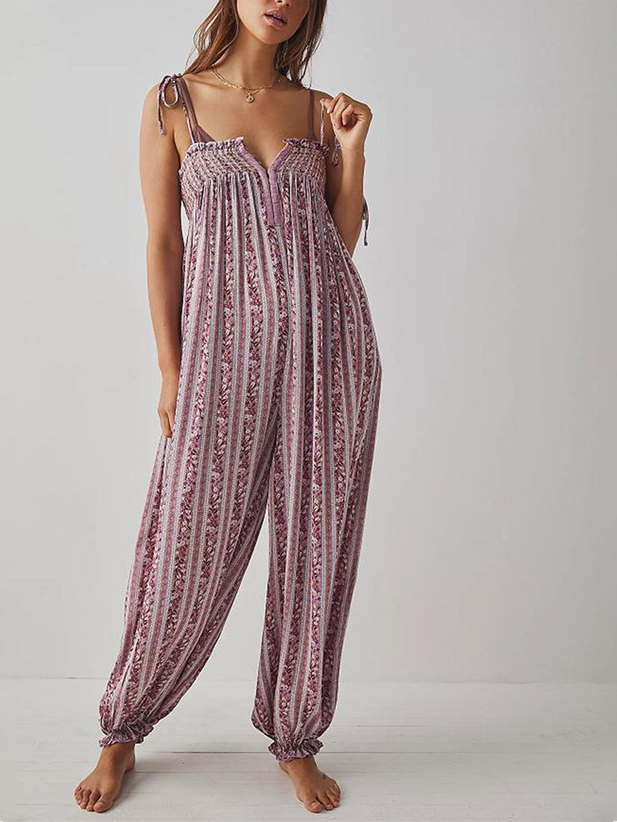 Elysian Boho Jumpsuit Women | Lightweight, Relaxed Fit, Wide-Leg Silhouette - 4