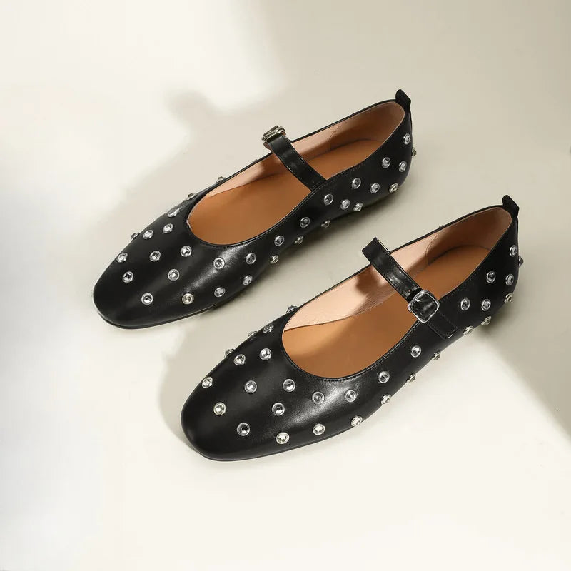 Evelyna | Studded Mary Janes