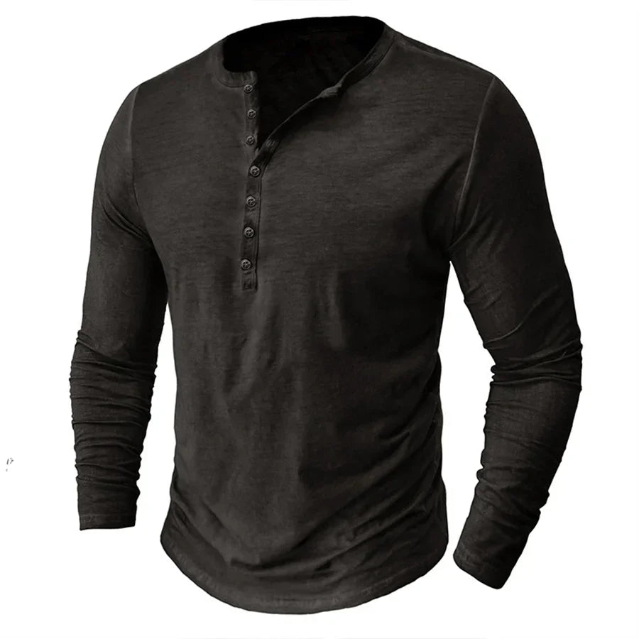 HENLEY |  Classic Long Sleeve Shirt