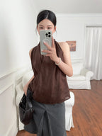 Valienne | Drape Linen Vest