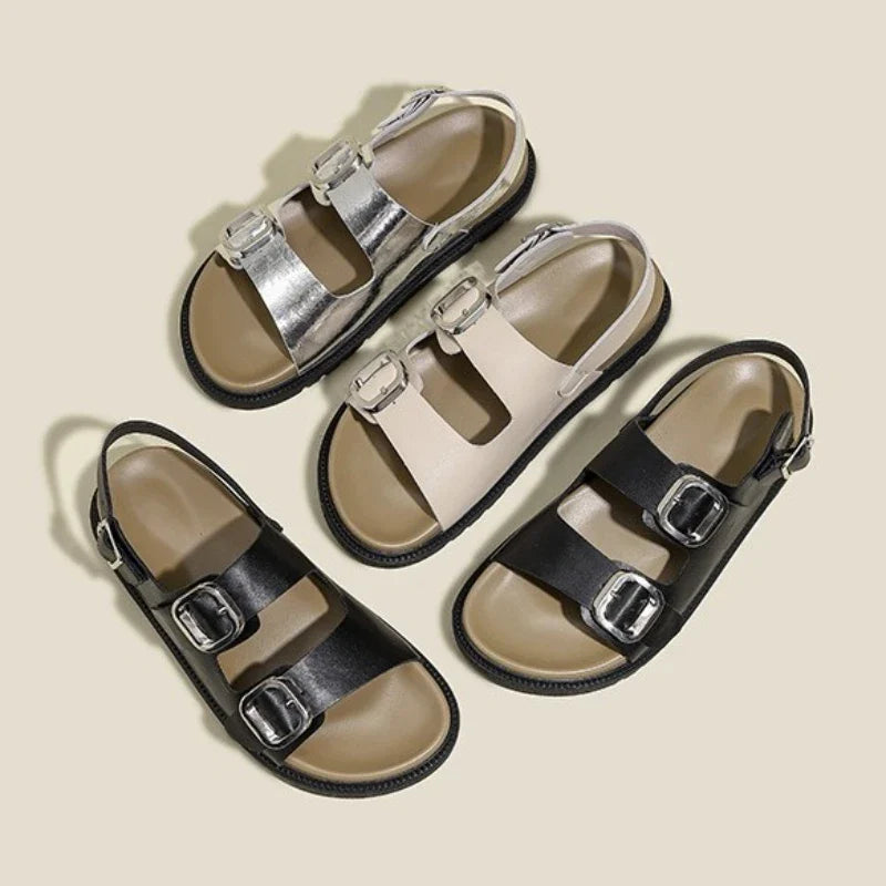 Andrea | Rose Strap Sandals